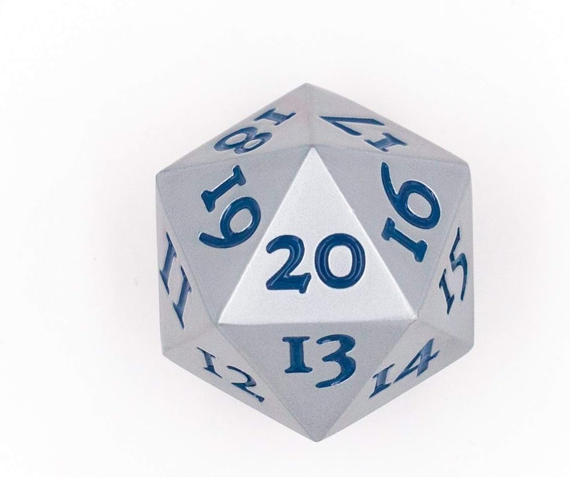 Solid Metal D20 Spindown Life Counter